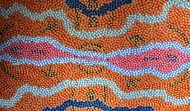 <p>Jacht op emoes van Jean Nampitjinpa</p>