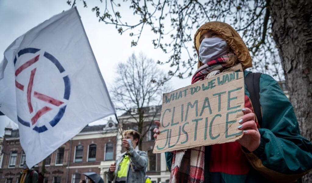 Extinction Rebellion Houten doet mee met het klimaatalarm op 3 januari