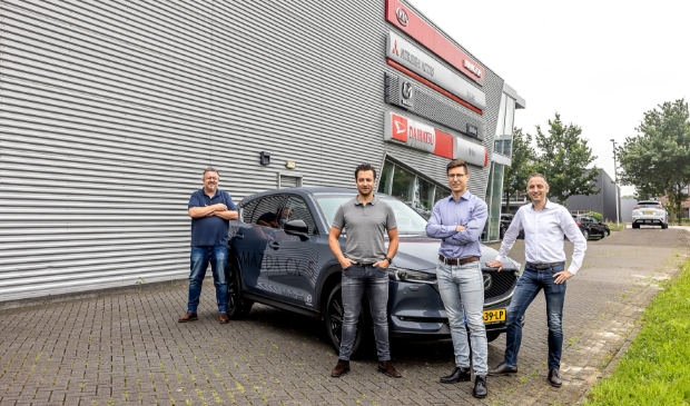 <p>André Braber, Kevin van Aggelen, Gosse van Veldhuizen en Erik Dekker (van links naar rechts).</p>