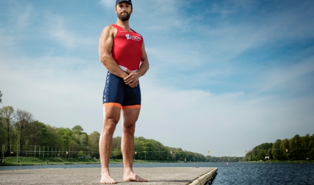 <p>Roeier Ruben Knab uit Bennekom.</p>