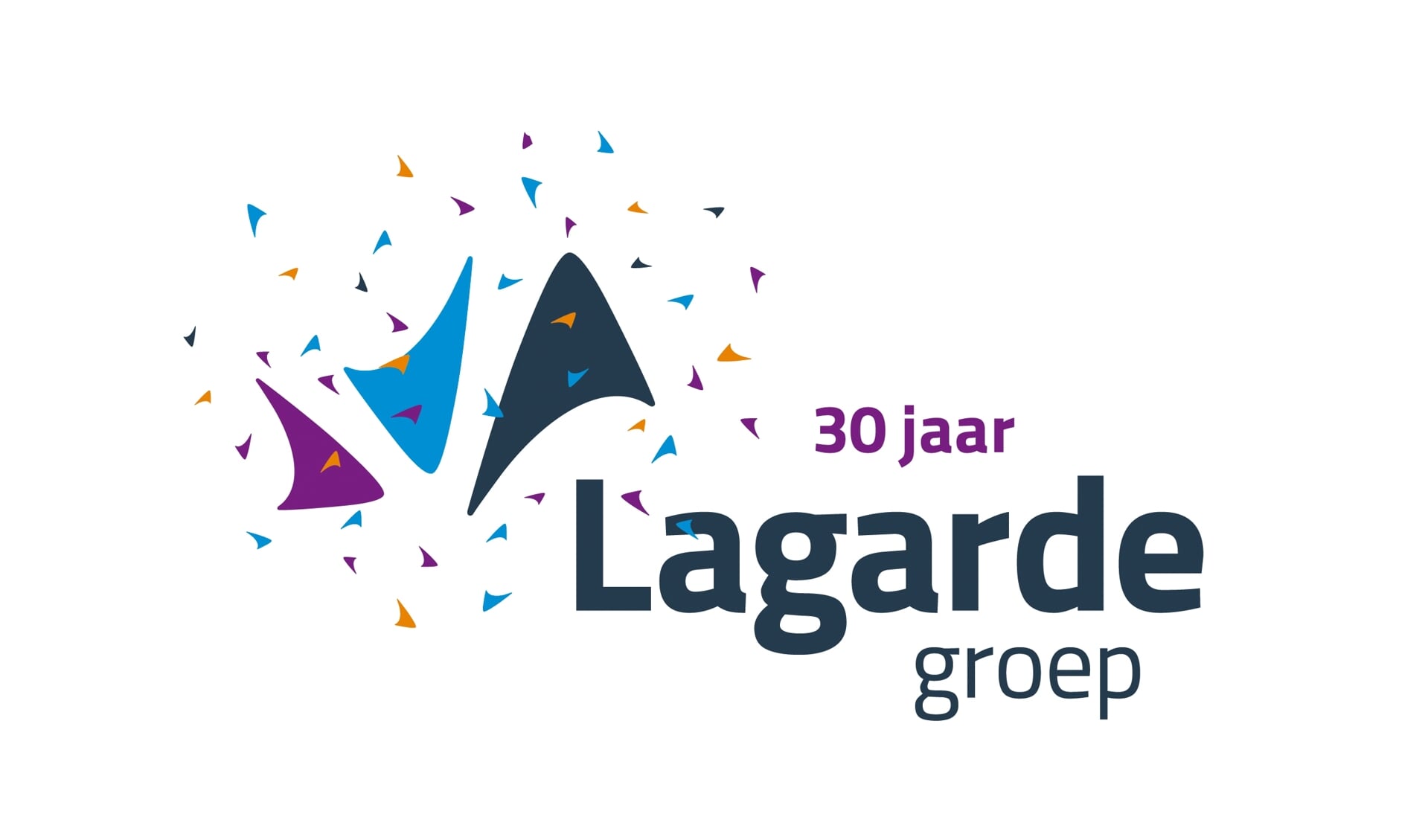 Logo 30-jarig jubileum Lagarde Groep