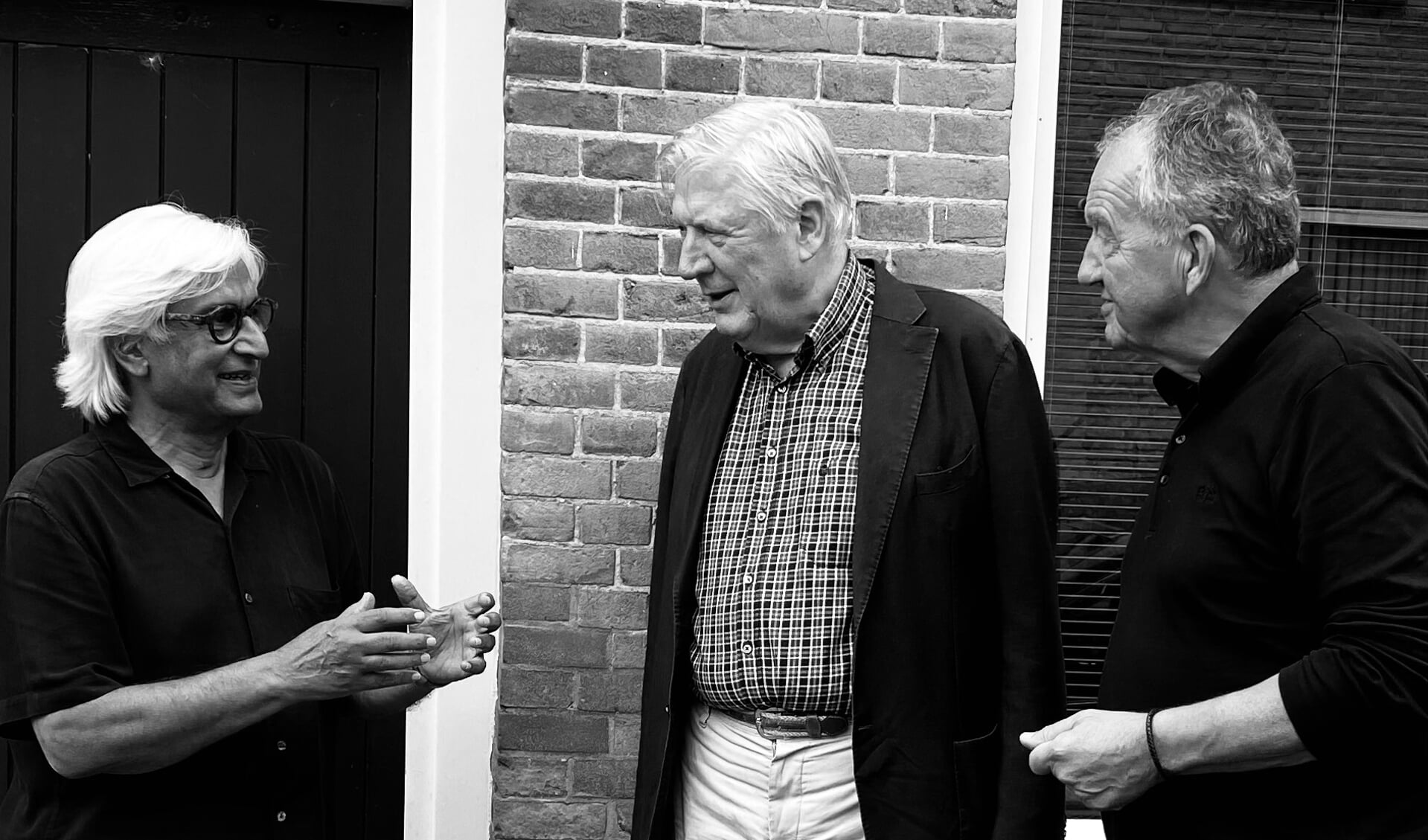 Ashok Bhalotra, Fons Asselbergs en Henk van den Broek. 