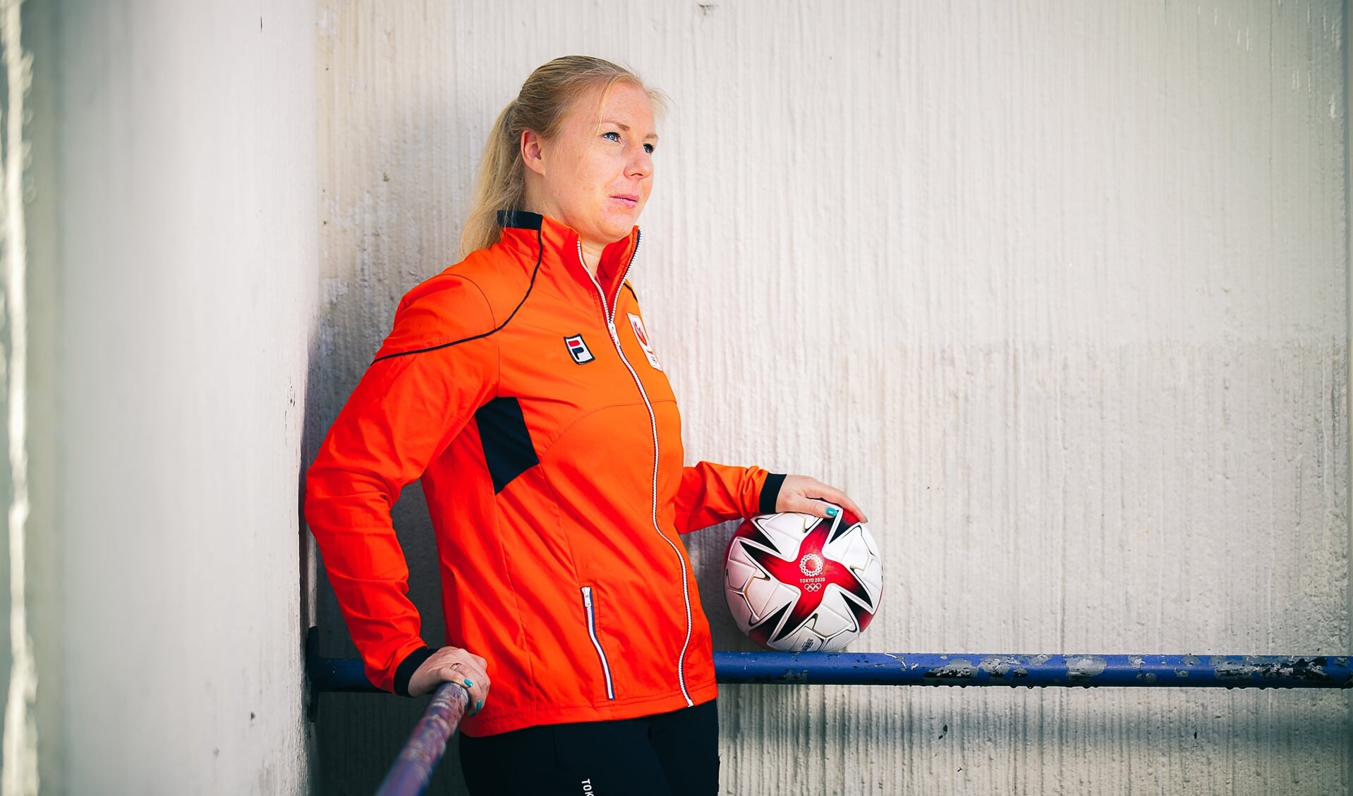 Sonja van Geerenstein is al vanaf 2005 teammanager van het Nederlands vrouwenvoetbalelftal.