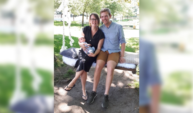 Bart en Corine van Nes met zoon Tieme