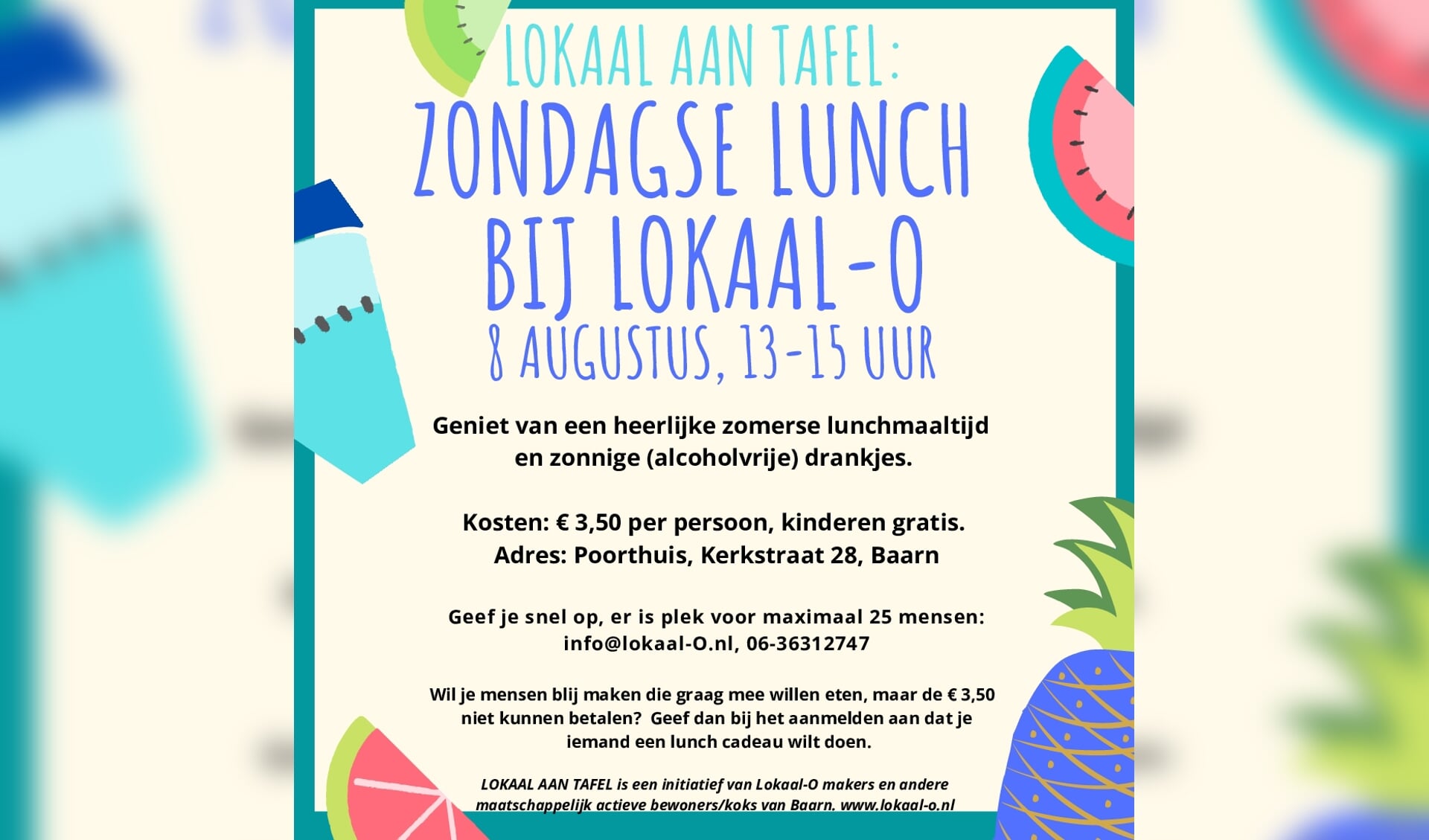 Lokaal Aan Tafel 8 augustus 2021