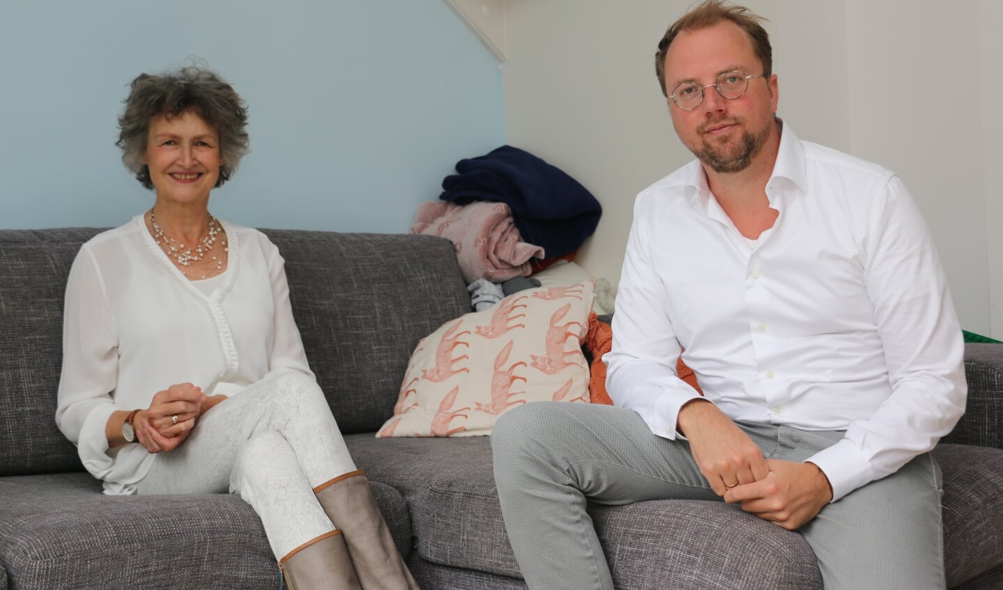 Wilna Zonneveld en Jaap Marinus. ,,Het zou fijn zijn als we meer veertigers in huis krijgen. De tijd zal het leren.''