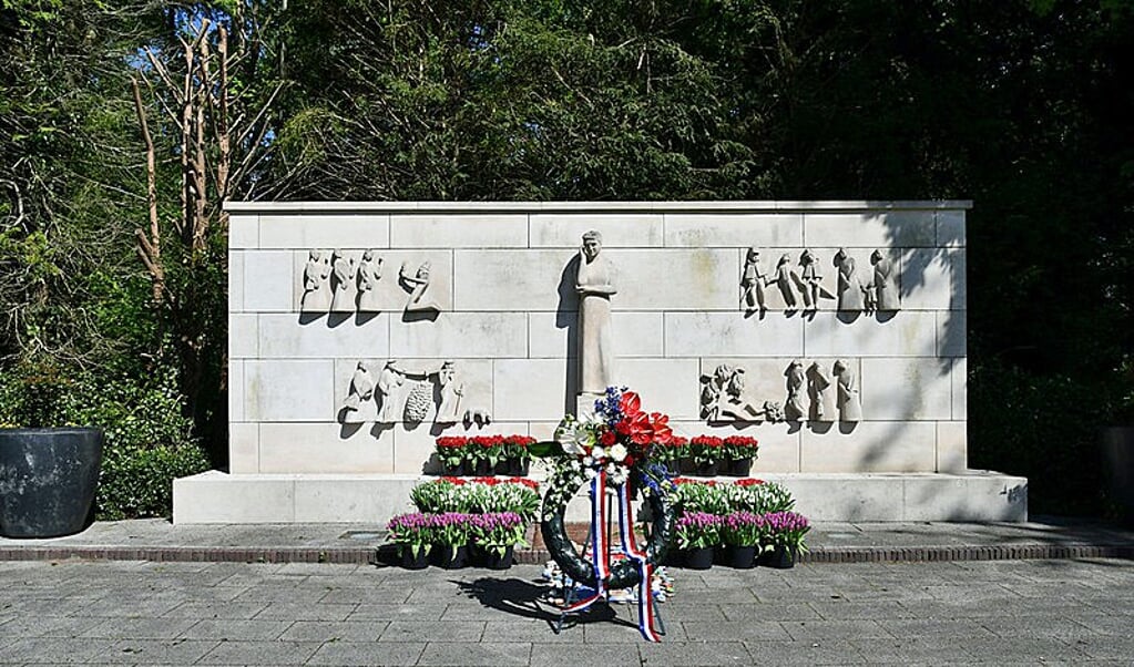 Het Verzetsmonument aan de Ir. Menkolaan in Soest. Hier zal de herdenking op 15 augustus plaatsvinden.