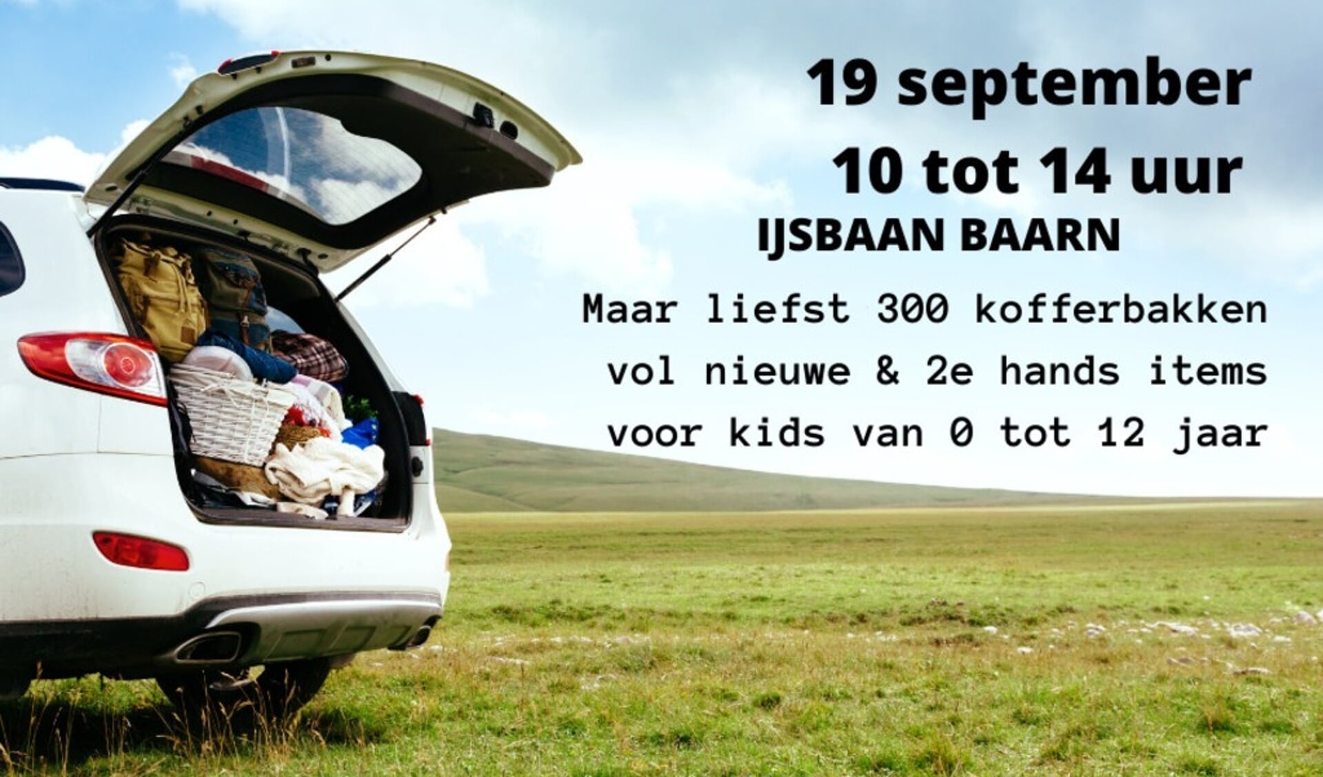 poster kofferbaksale Kinderbeurs XXL