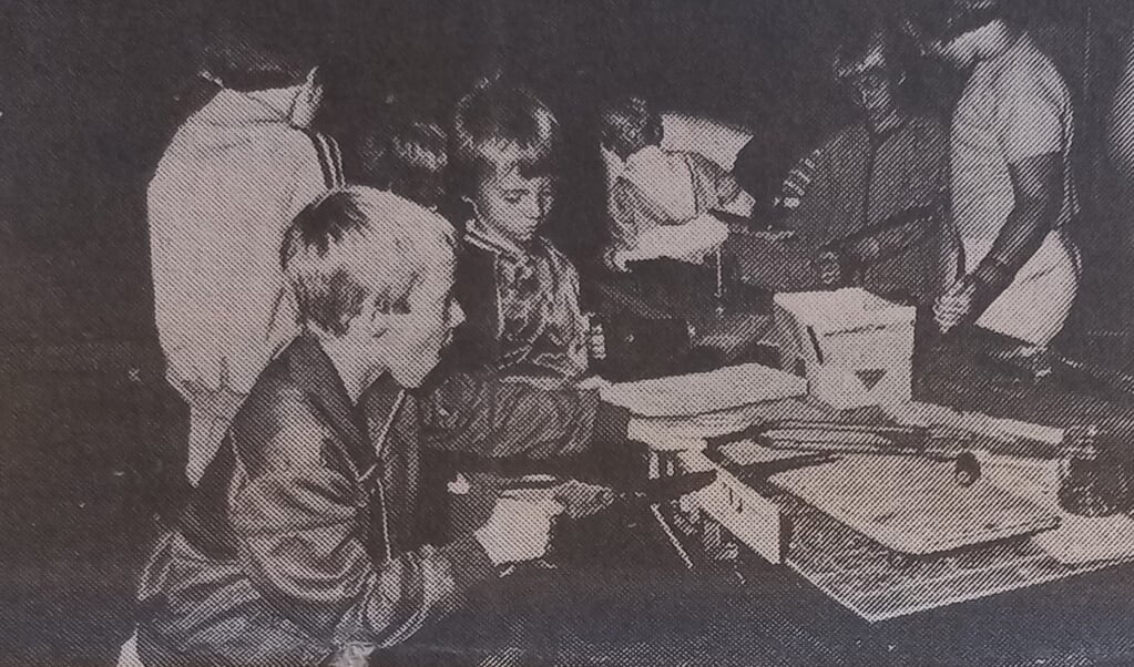 Een foto uit 1981 uit Het Kompas van de Speel-in. 