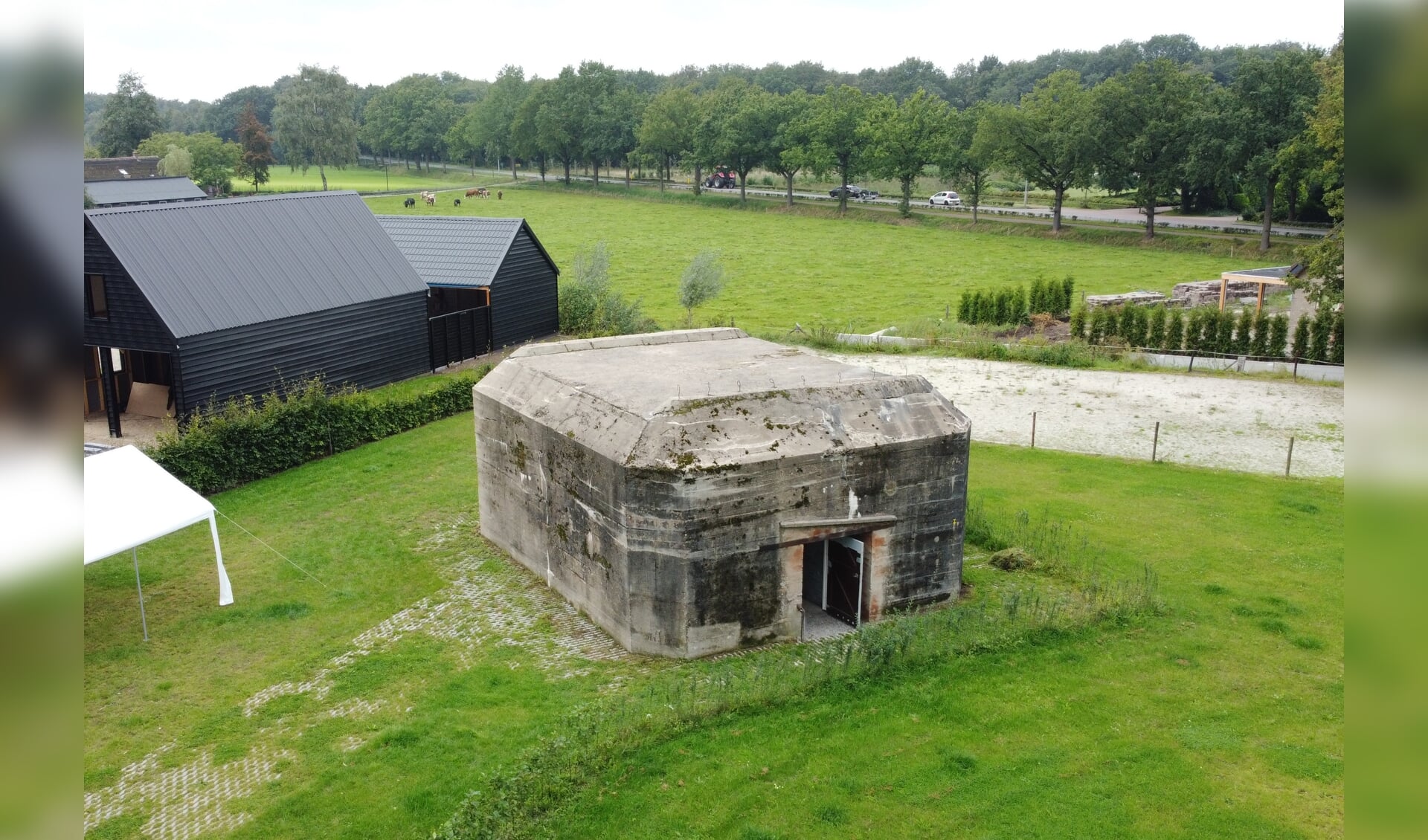 De oorlogsbunker aan de Weldammerlaan in Hoevelaken