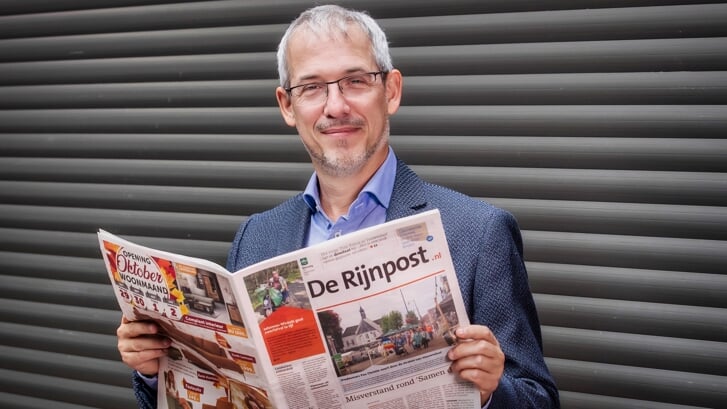 Hoofdredacteur Norbert Witjes van De Rijnpost.nl en de andere titels van BDUmedia.