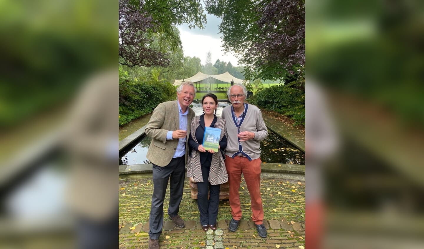 Diederik Six, Tania Ravelli en Teun Bleijenberg op buitenplaats Doornveld