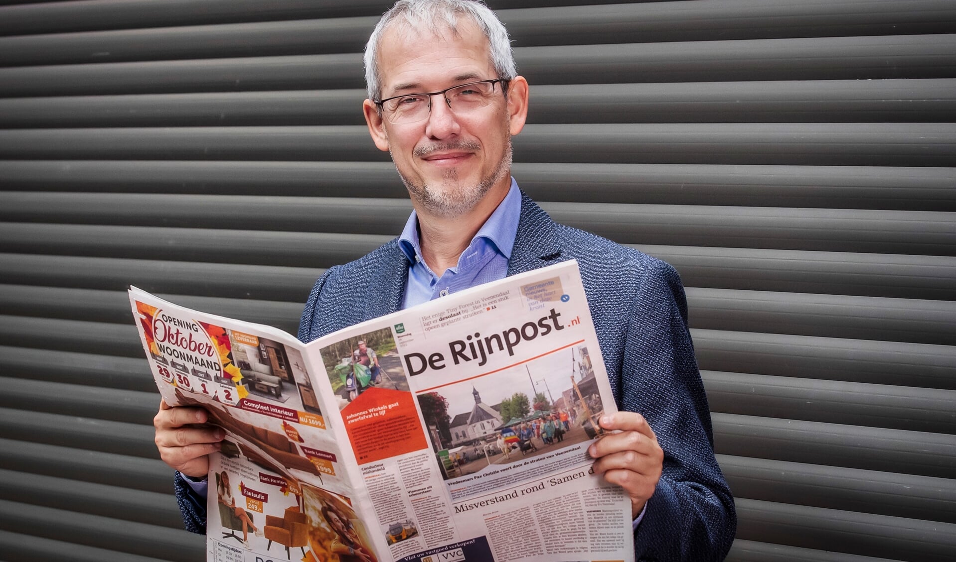 Norbert Witjes: ,,We zijn blij dat we nu weer met een kwalitatief goede en betrouwbare krant de mensen in Veenendaal mogen voorzien van nieuws.”
