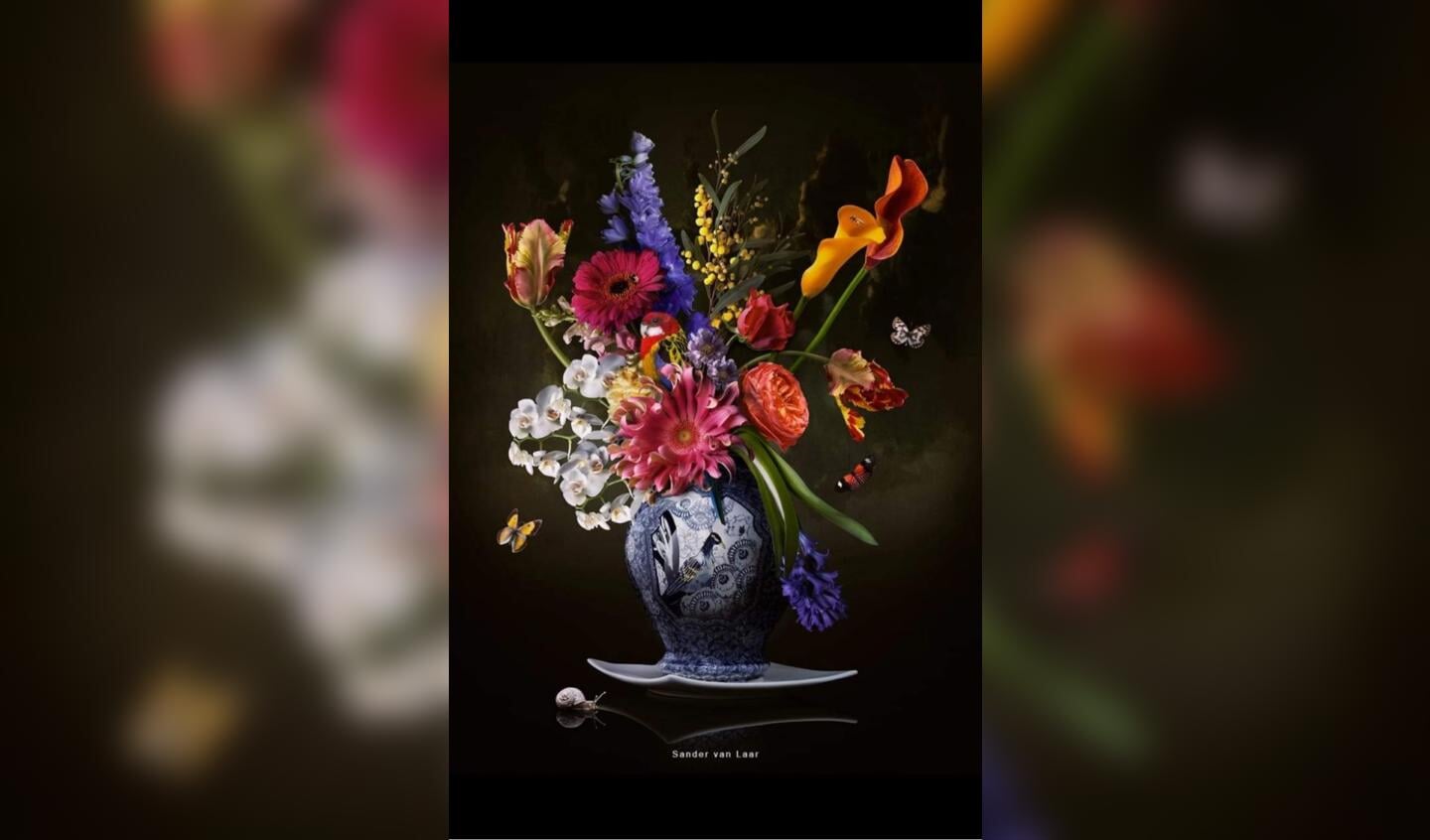 Royal freedom; de digitale bloemenkunst van Sander van Laar wordt gezien als de nieuwe revolutie in de digitale wereld van fotografie.  