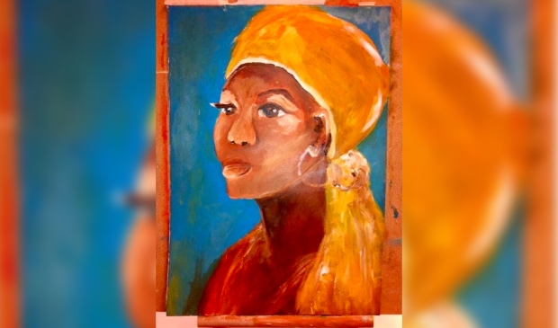 Schilderij vrouw