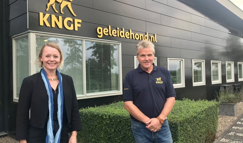 Wethouder Foor Gordon met Kees Tinga (KNGF).