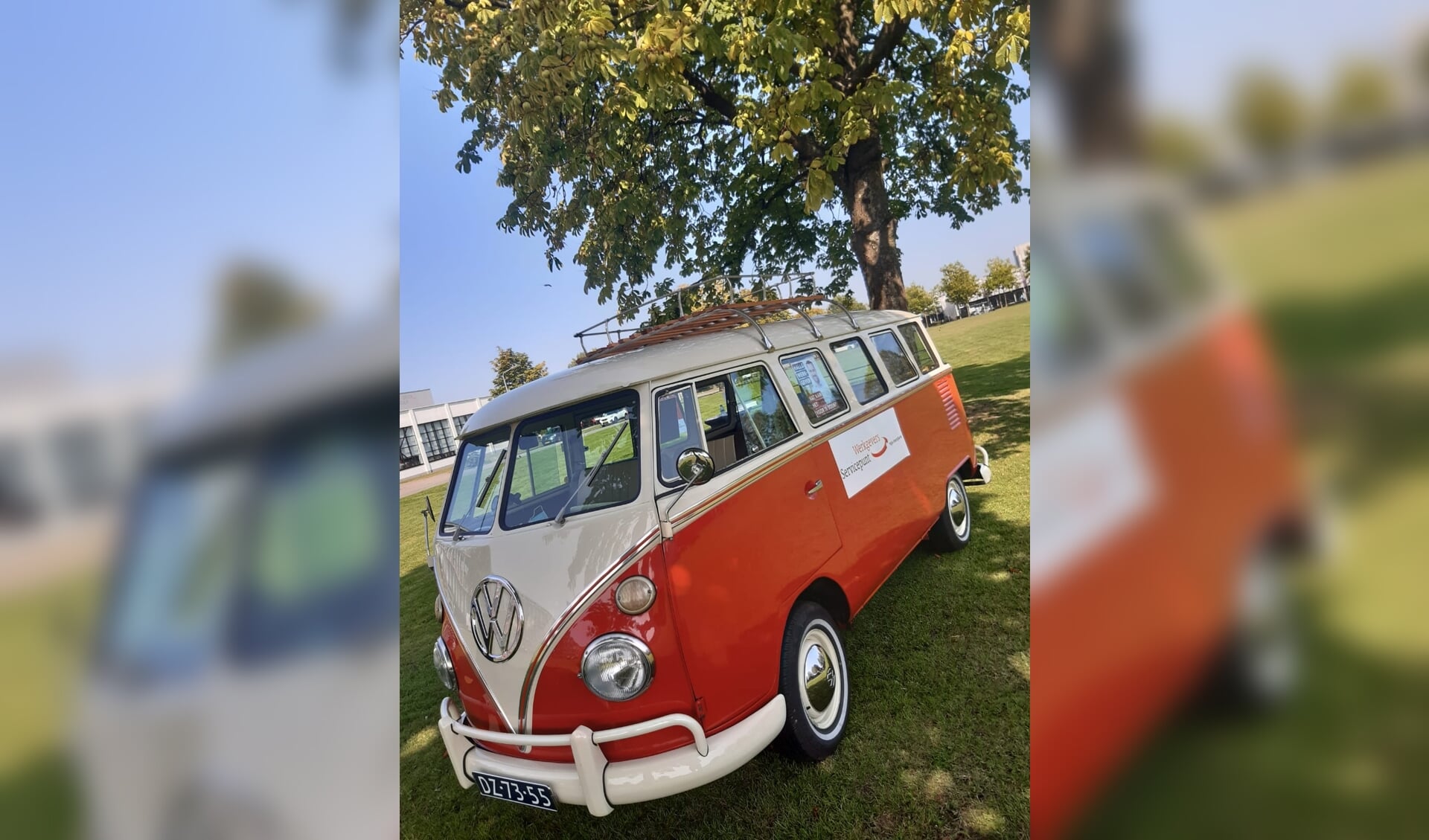 Het WSP gaat op pad met een opvallende rode volkswagenbus.