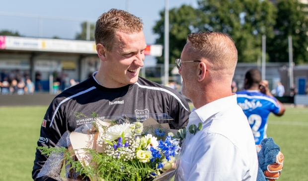 <p>Johan Jansen is trots op GVVV maar koestert ook zijn voormalige club SDV Barneveld</p>