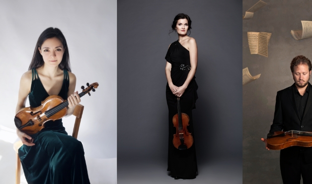 <p>Violisten Rada en Rossi Ovtcharova en altviolist Emlyn Stam spelen op 2 oktober 'Trio Le Londers' van Ysaye. </p>
