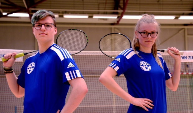 badmintonners bij Van Zijderveld