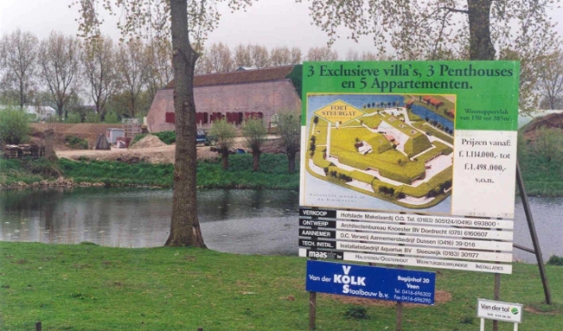 Het Fort is omgebouwd tot luxe wooneiland