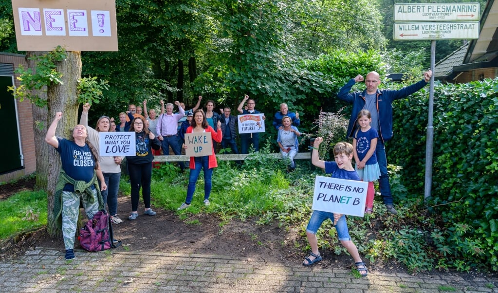 In september 2021 protesteerden inwoners van Huis ter Heide tegen de boskap. 
