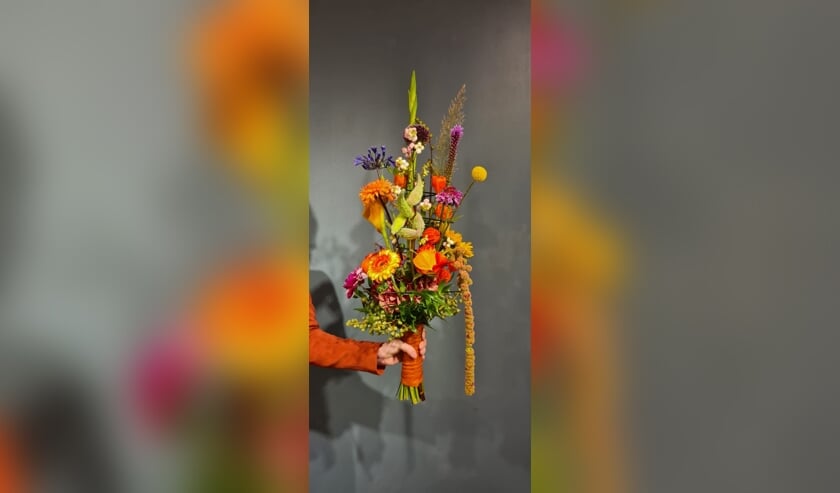 Het boeket dat Danita speciaal voor Koningin Maxima ontwierp