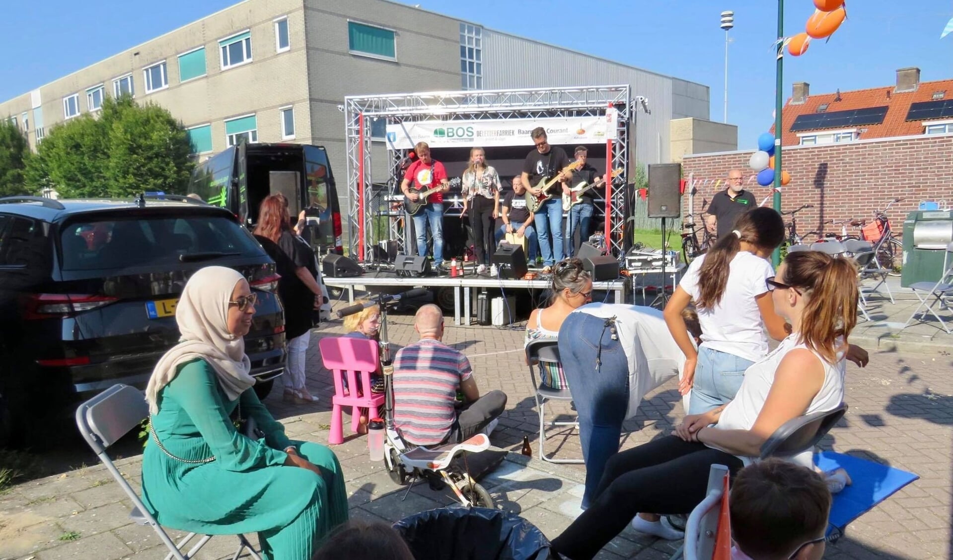 Optreden van de Rock Coverband Profiler via het Cultureel Festival op het Ericahof