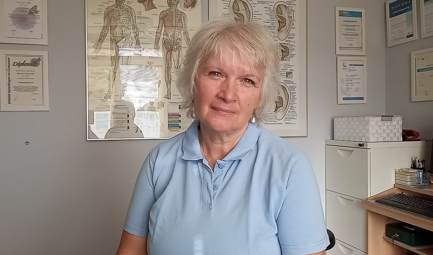 Dagmar in haar praktijk