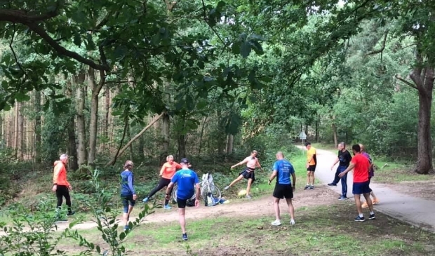 <p>Lekker trainen in de bossen.</p>