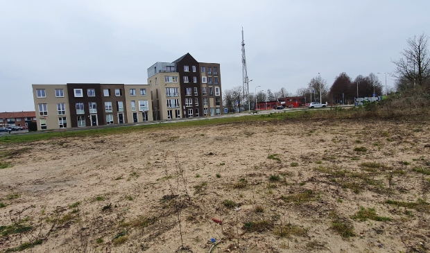 Het terrein van het Wijkhuis met de woningen van betrokken inwoners