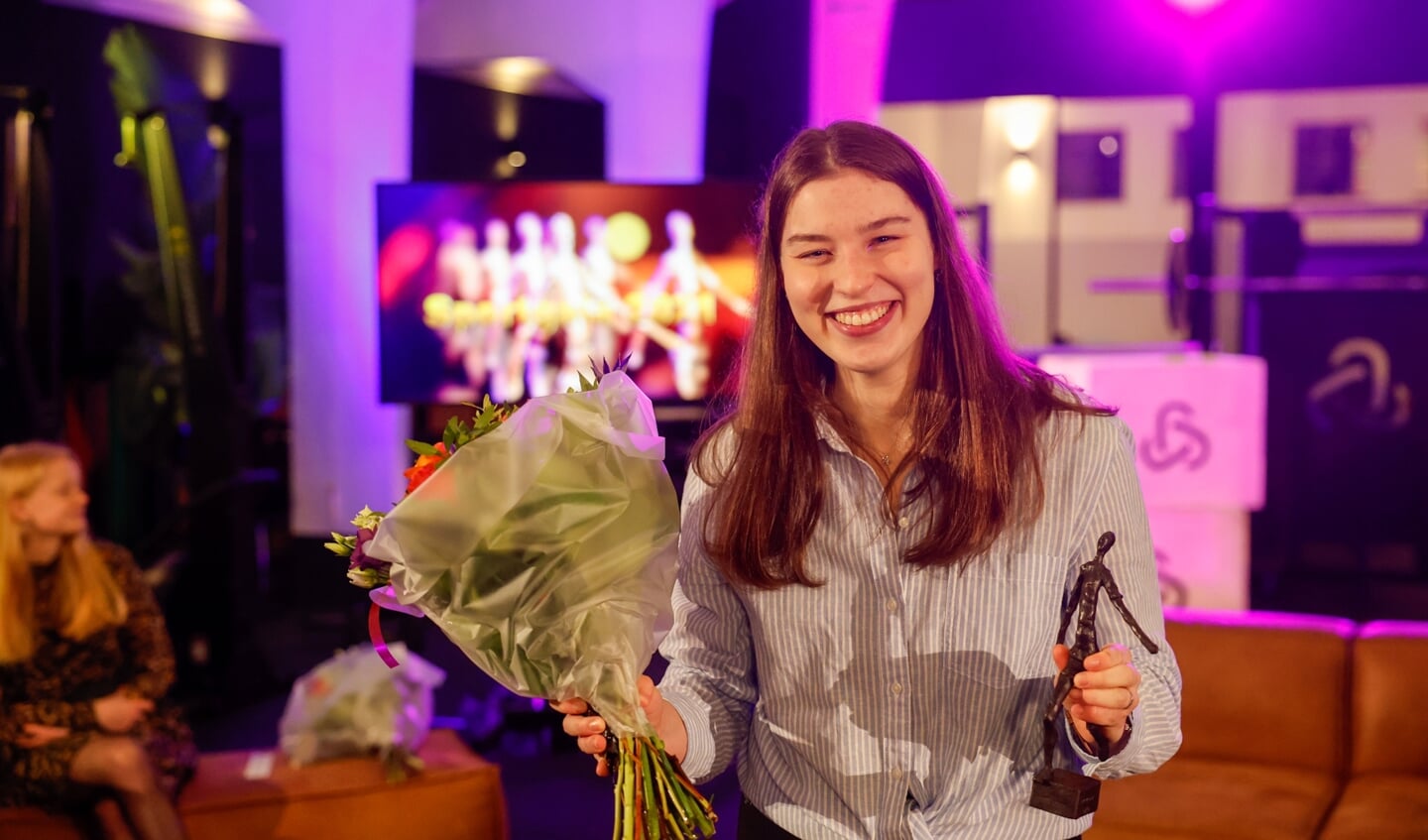 Laura Schinkel werd gekozen tot sportvrouw van het jaar in haar woonplaats Veenendaal.