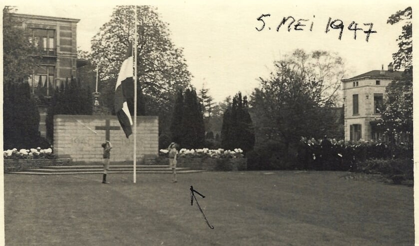 De 13-jarige Gerd als scout bij de herdenking in 1947. 