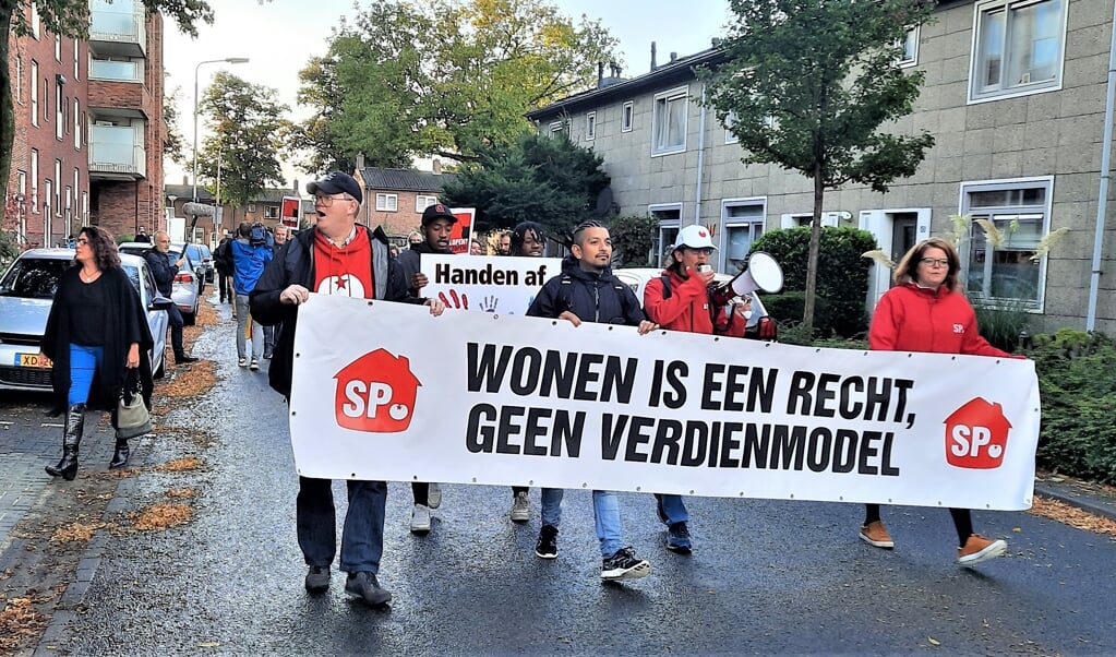 Eerdere protestmars tegen de sloop van Jericho, oktober 2021.