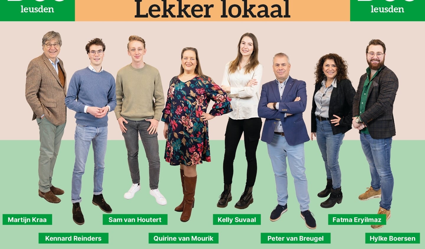 De ploeg waarmee D66 de gemeenteraadsverkiezingen in gaat. 