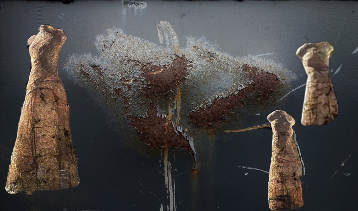 Waternimfen van kunstenaar Bart Ensing in fotografischh landschap van Rhodé Bouter