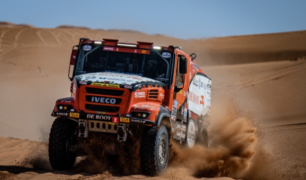 <p>Martin van den Brink eindigde in de zevende etappe van de Dakar Rally als derde.&nbsp;</p>