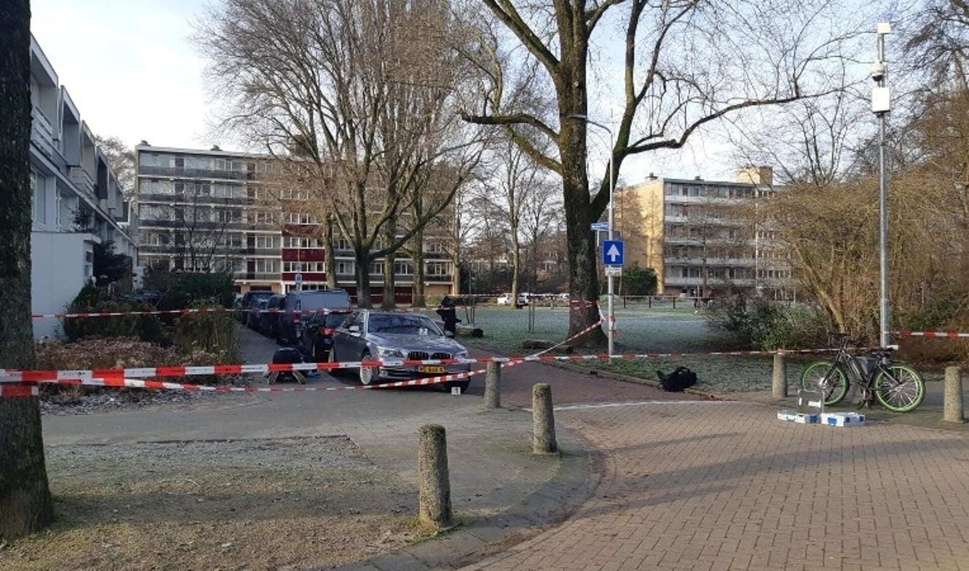 De Wieringerstraat waar het schietincident plaats vond in .