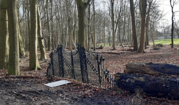 Het kleine monumentale hek is het enige hek dat momenteel nog om Beverweerd staat