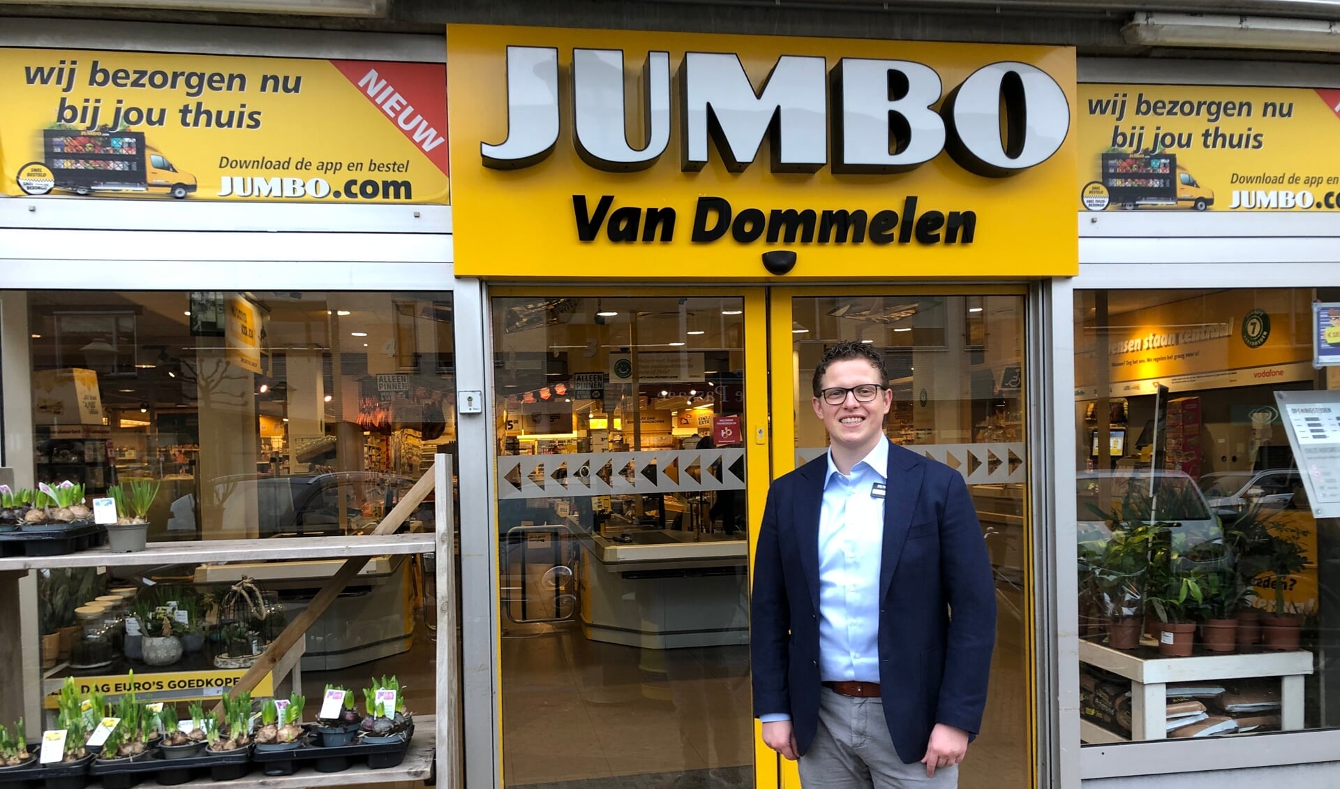 Jurgen van Dommelen wil in Jumbo Doorn boodschappen doen iedere dag een stukje leuker maken.