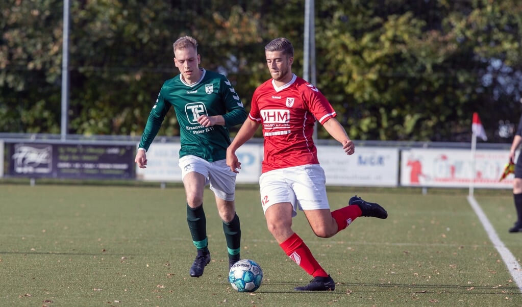 Hulshorst, eerder dit seizoen, in actie tegen kampioen 't Harde.