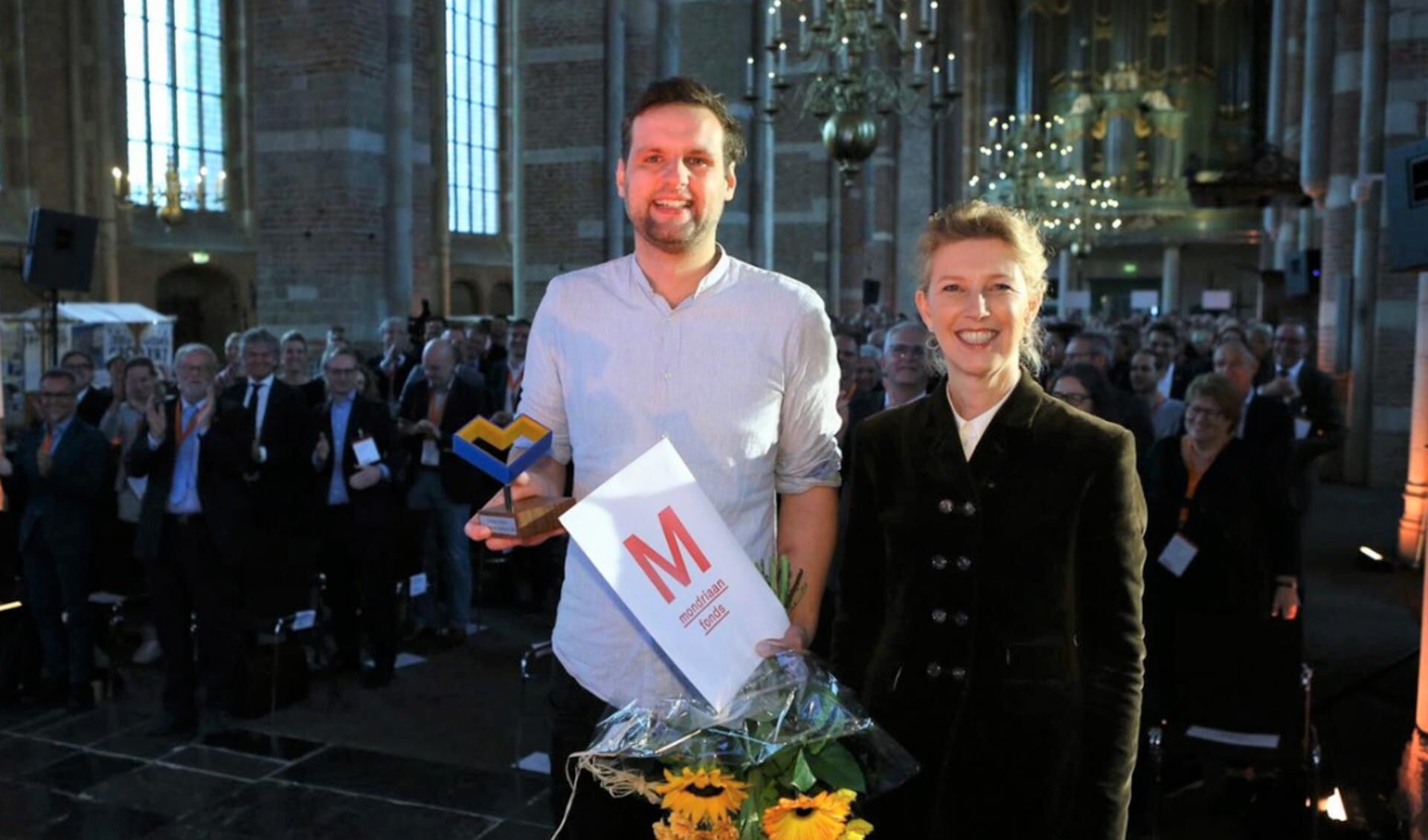 Christian Pfeiffer van Erfgoedvereniging Heemschut is 'woest' op de gemeente Amersfoort. In 2019 ontving Pfeiffer (links) een onderscheiding van de Rijksdienst voor het Cultureel Erfgoed. 