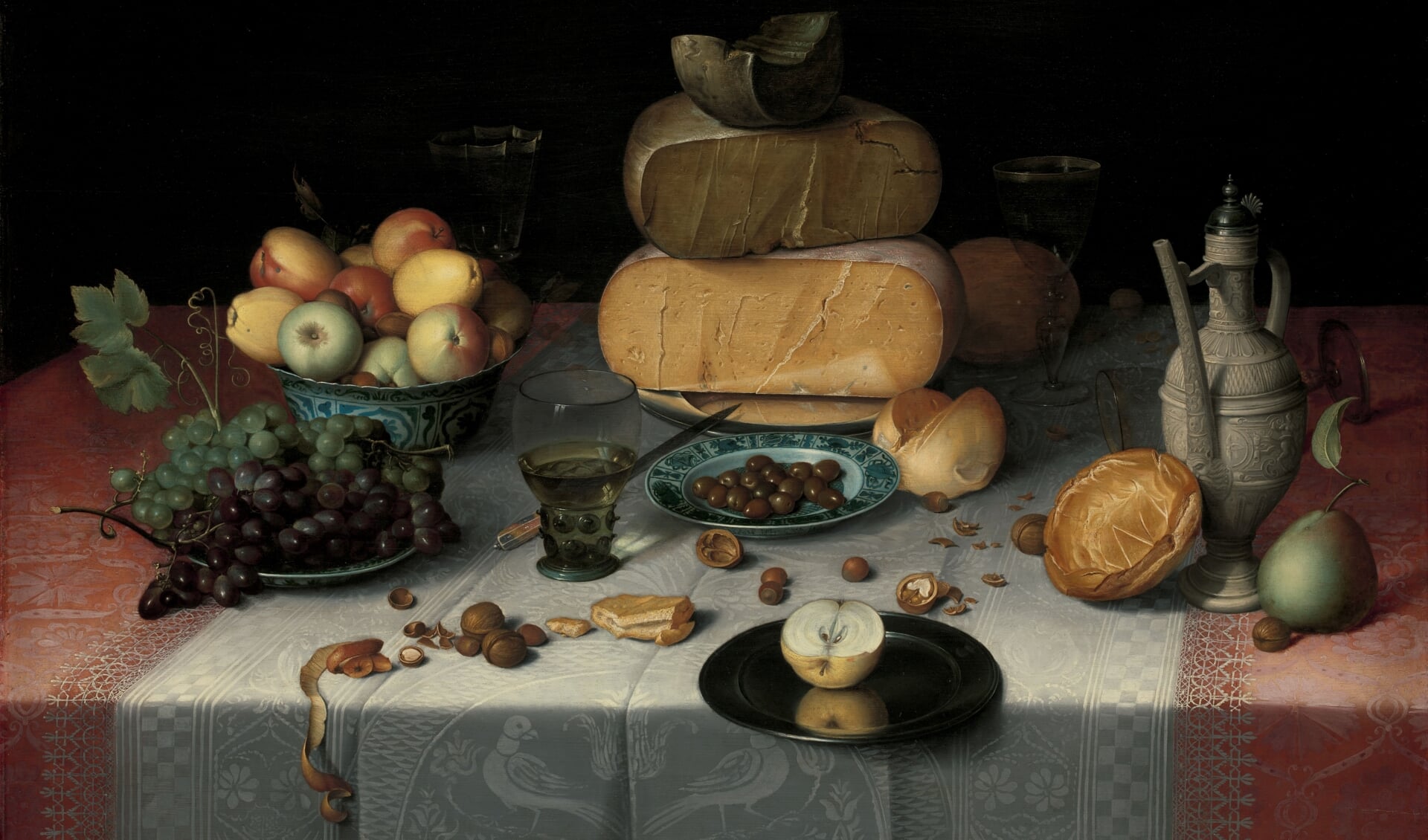 Floris Claesz. van Dijk, Stilleven met brood, kaas en fruit, ca. 1615. Rijksmuseum Amsterdam