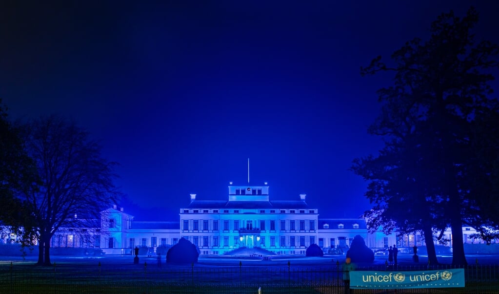 In 2022 werd Paleis Soestdijk blauw uitgelicht om aandacht te vragen voor kinderrechten. 