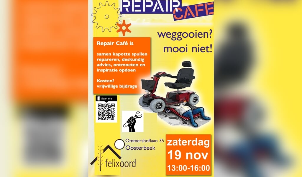 flyer Repair café Oosterbeek