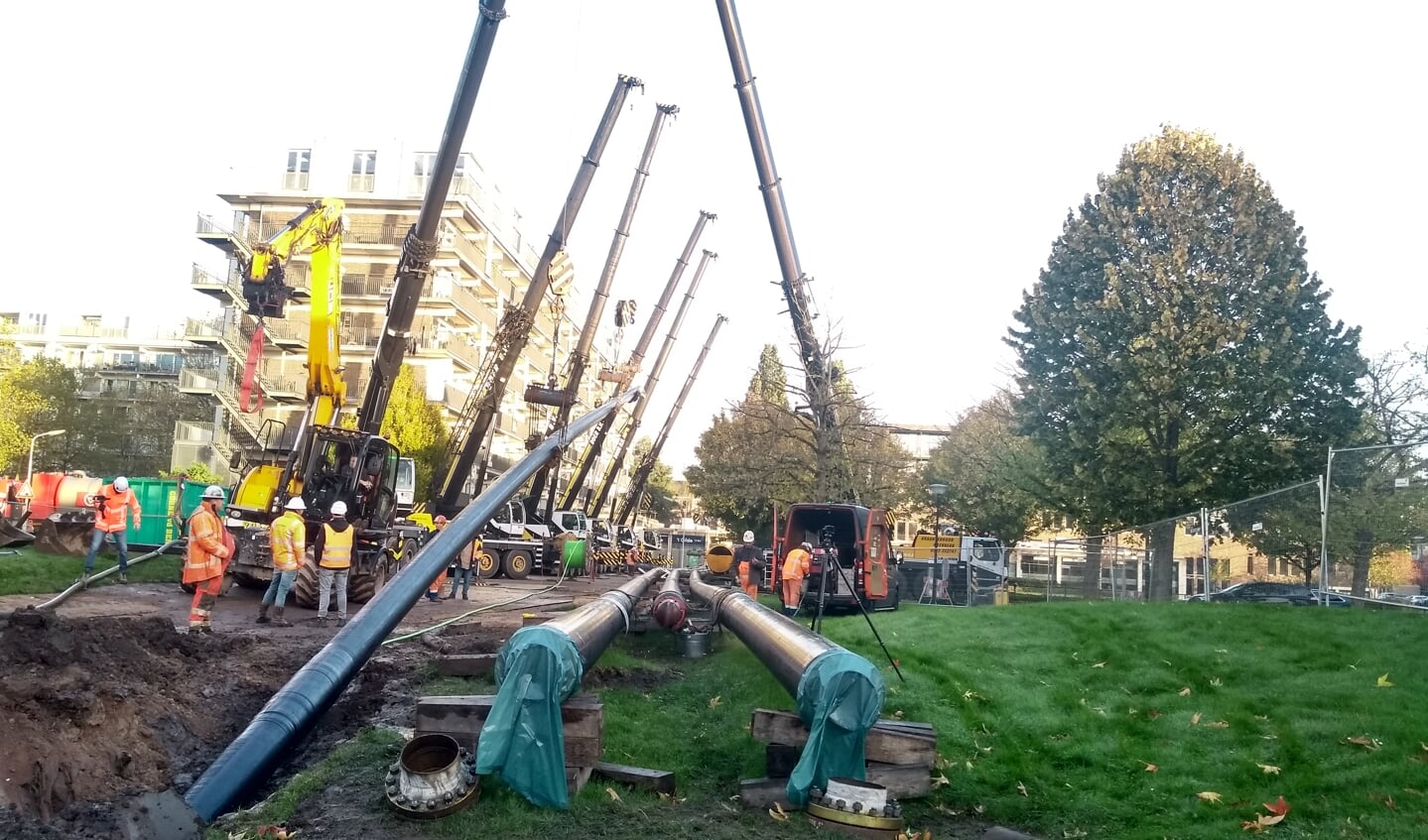 Bij de boring wordt heel veel materiaal ingezicht