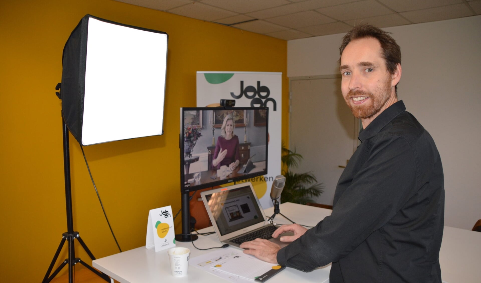 Pieter Vermeer is de oprichter van JobOn. Een netwerker pur sang, vindt Lea Luijten, die werknemers en werkgevers met elkaar in contact brengt.