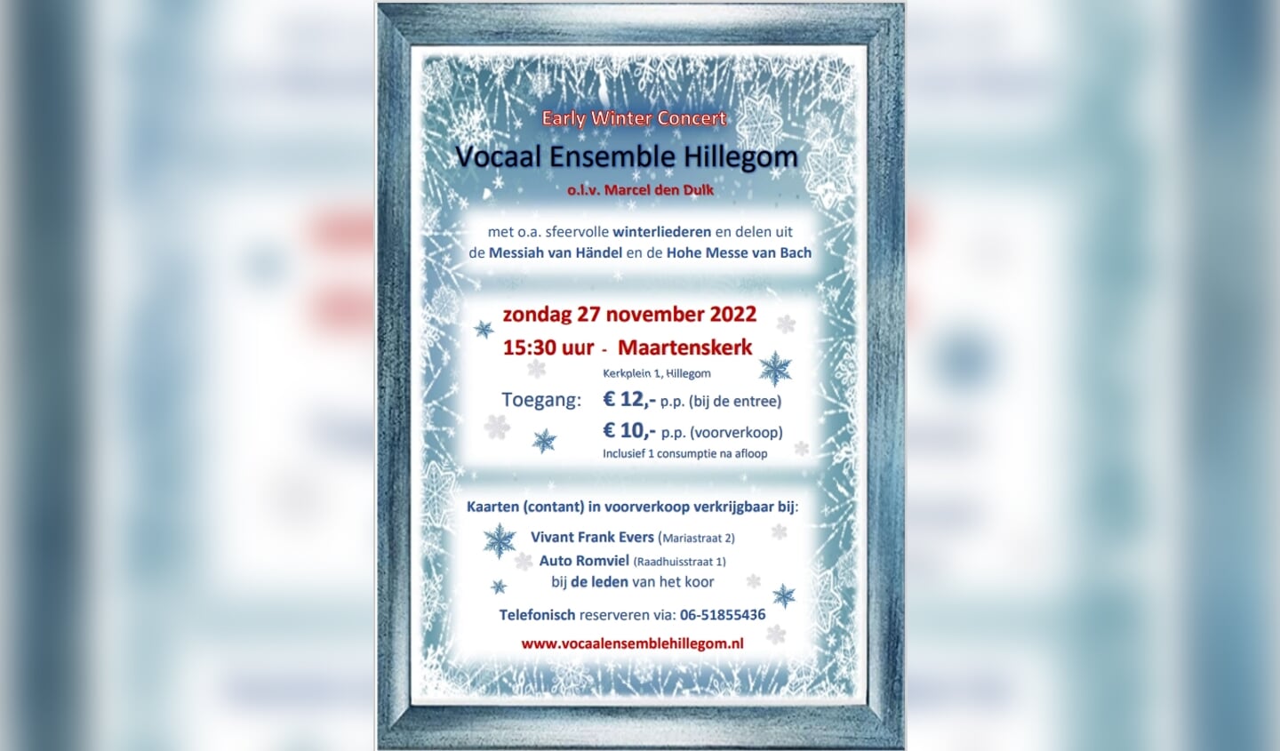 Early Winter Concert Hillegom, 27 november
