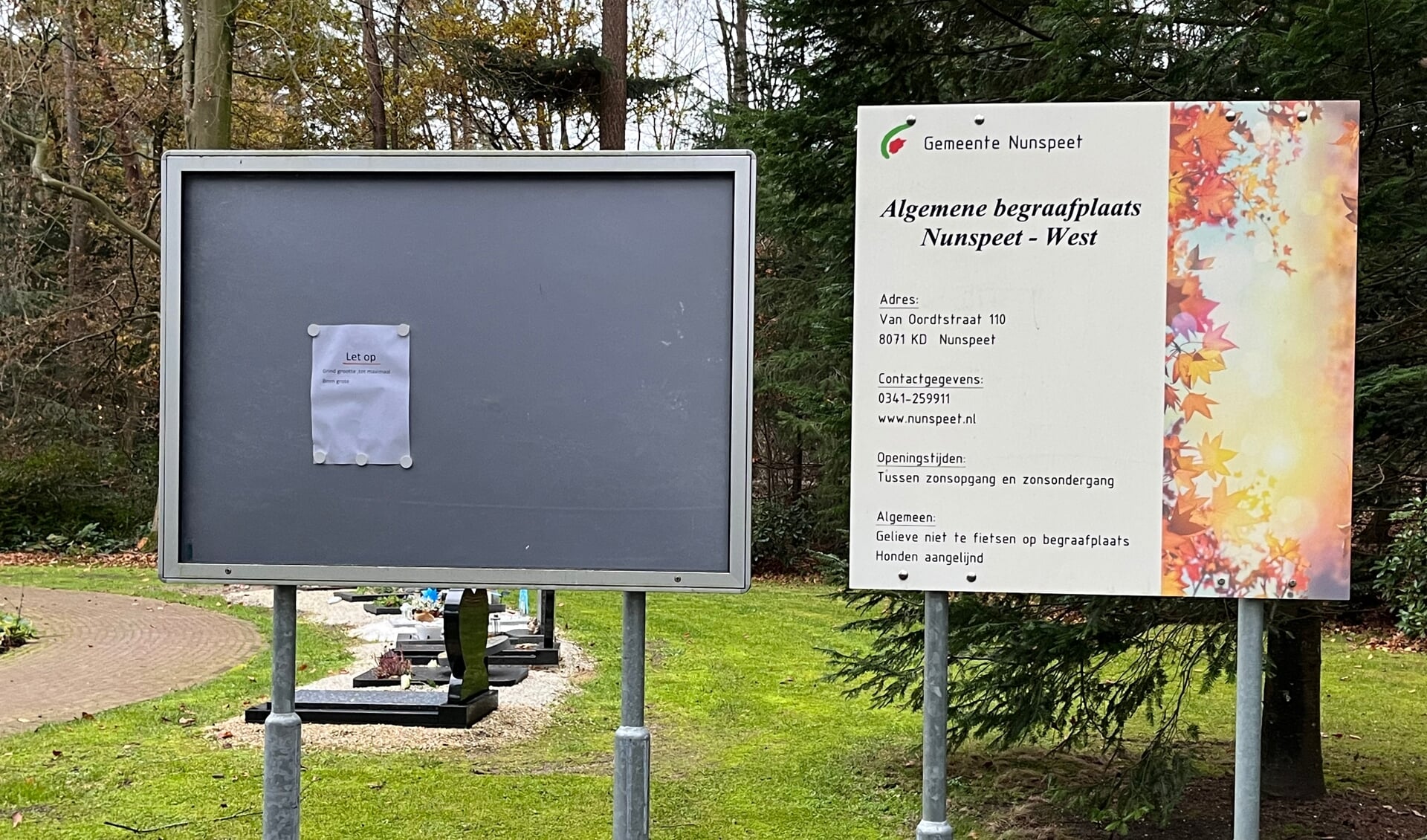 De informatie op de borden kan worden verbeterd.