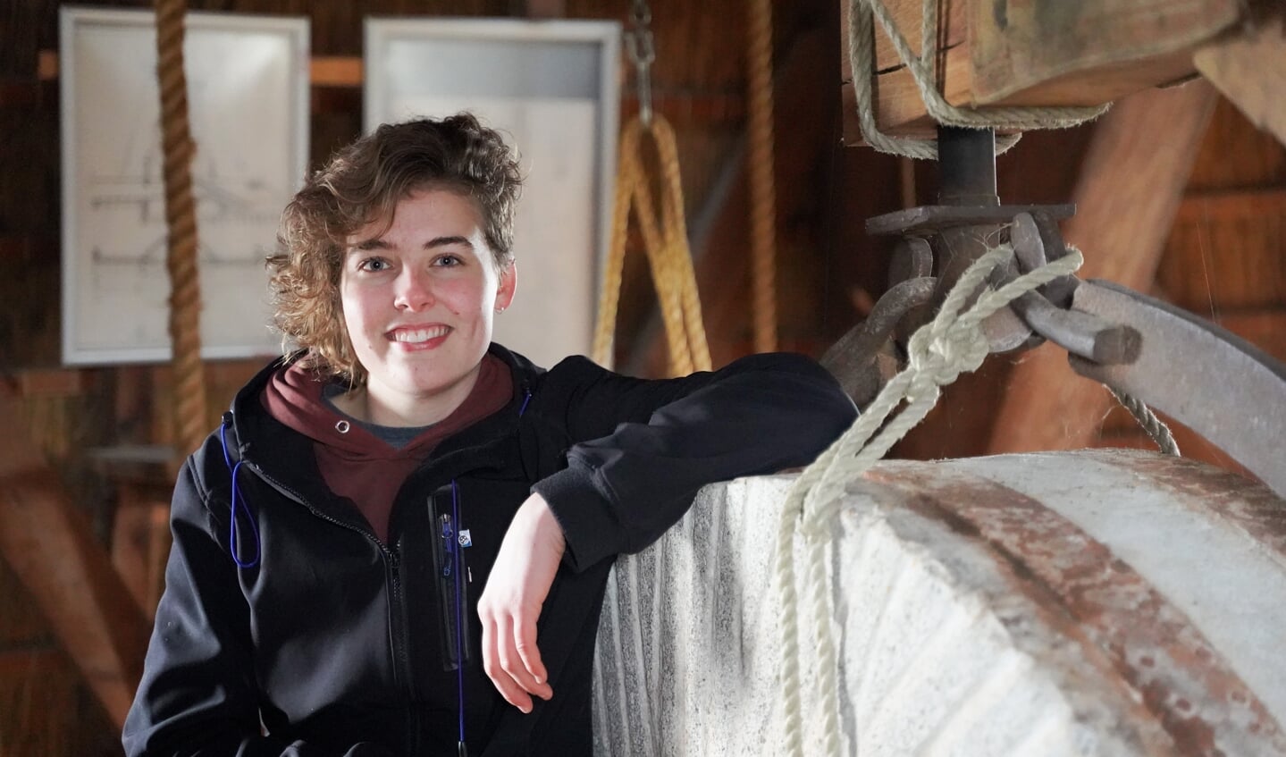 Momenteel werkt Rosalie op maar liefst drie molens, zo ook bij molen Het Hert.
